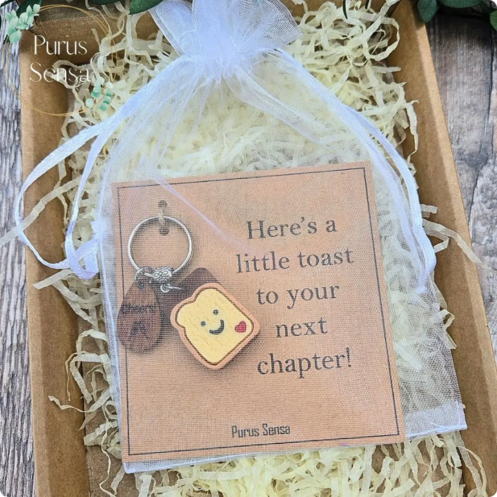 New Home Toast Keyring