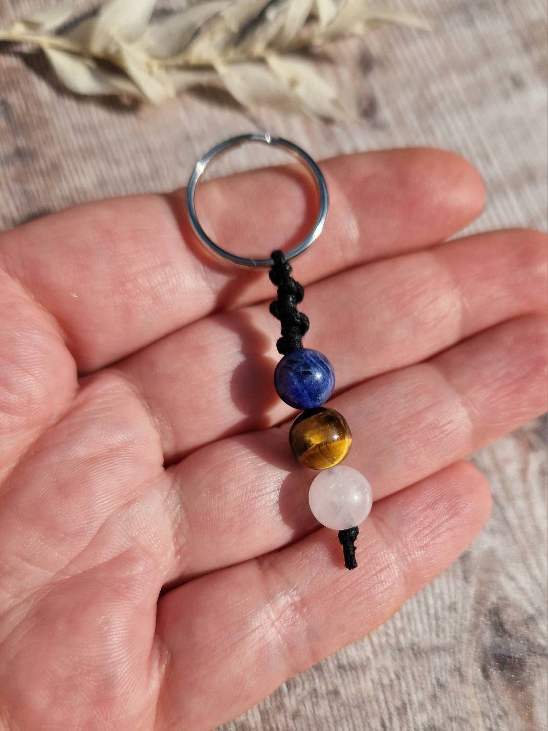 Dads Crystals Twisty Keyring