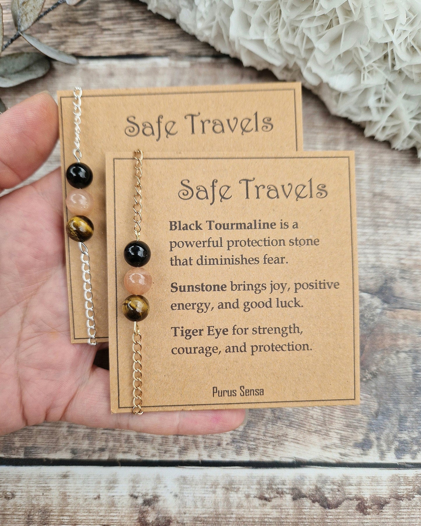 3 bead crystal bracelet collection. Cord, silver or rose gold chain. Anxiety, bestie, grief, protection, good luck and many more