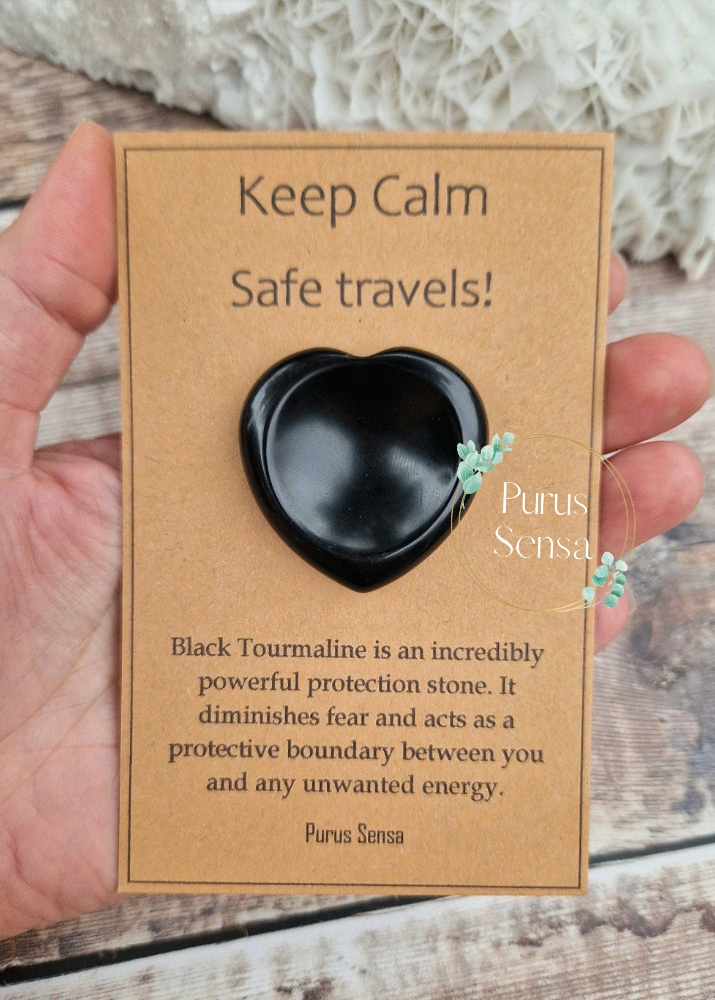 Safe travels Thumbstone Crystal gift