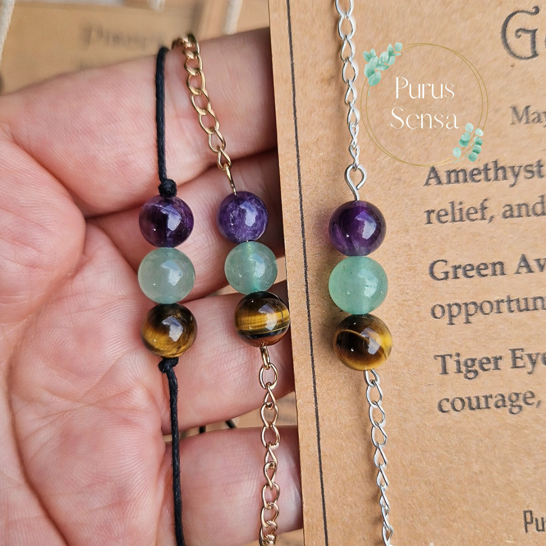 Zodiac crystal bracelet
