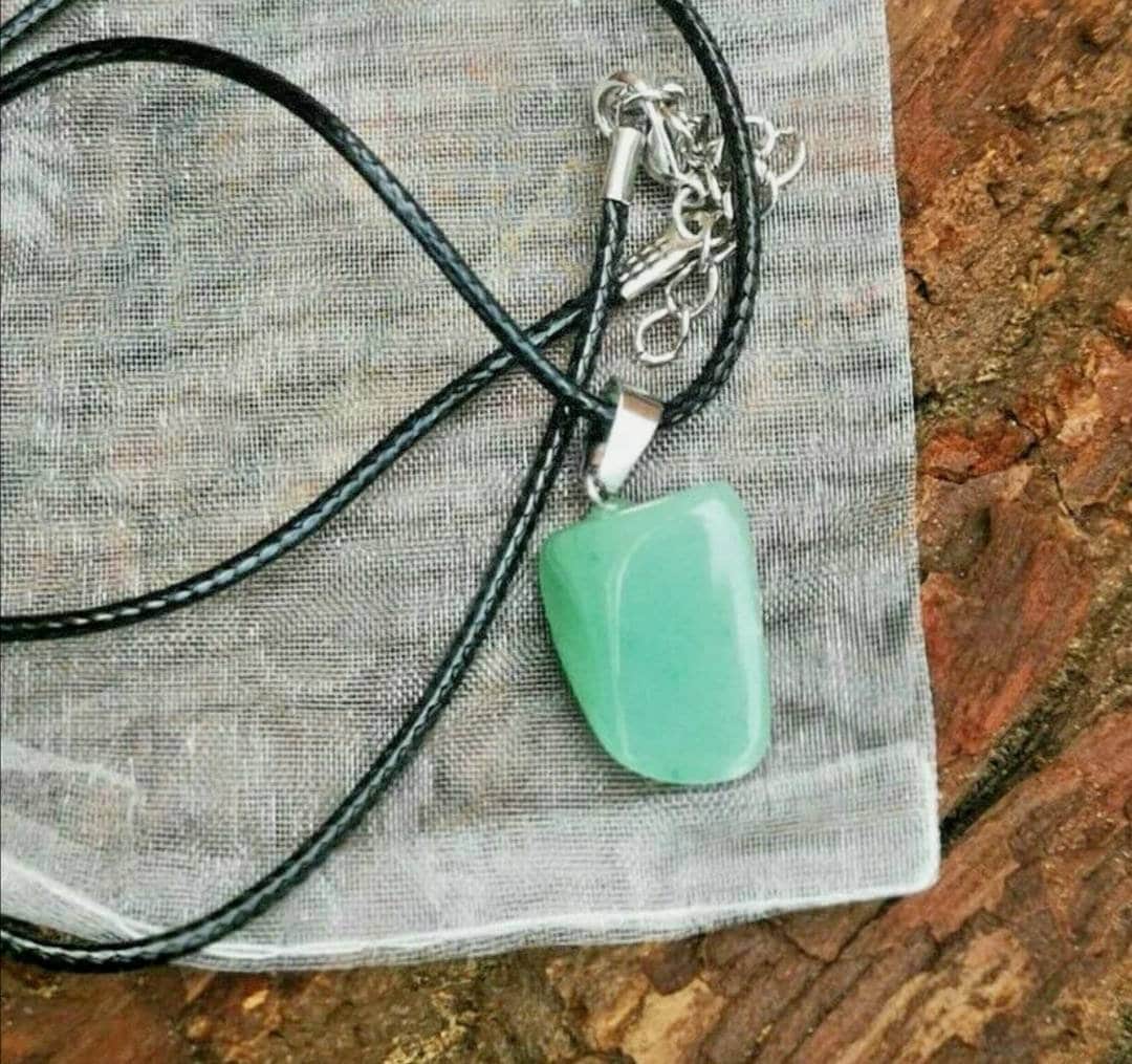 Natural semi Precious Gemstone Cord Necklace