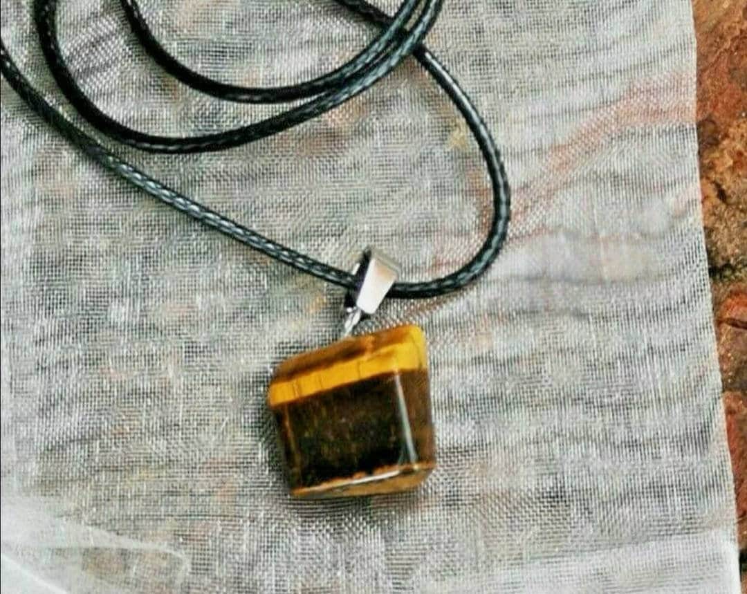Natural semi Precious Gemstone Cord Necklace