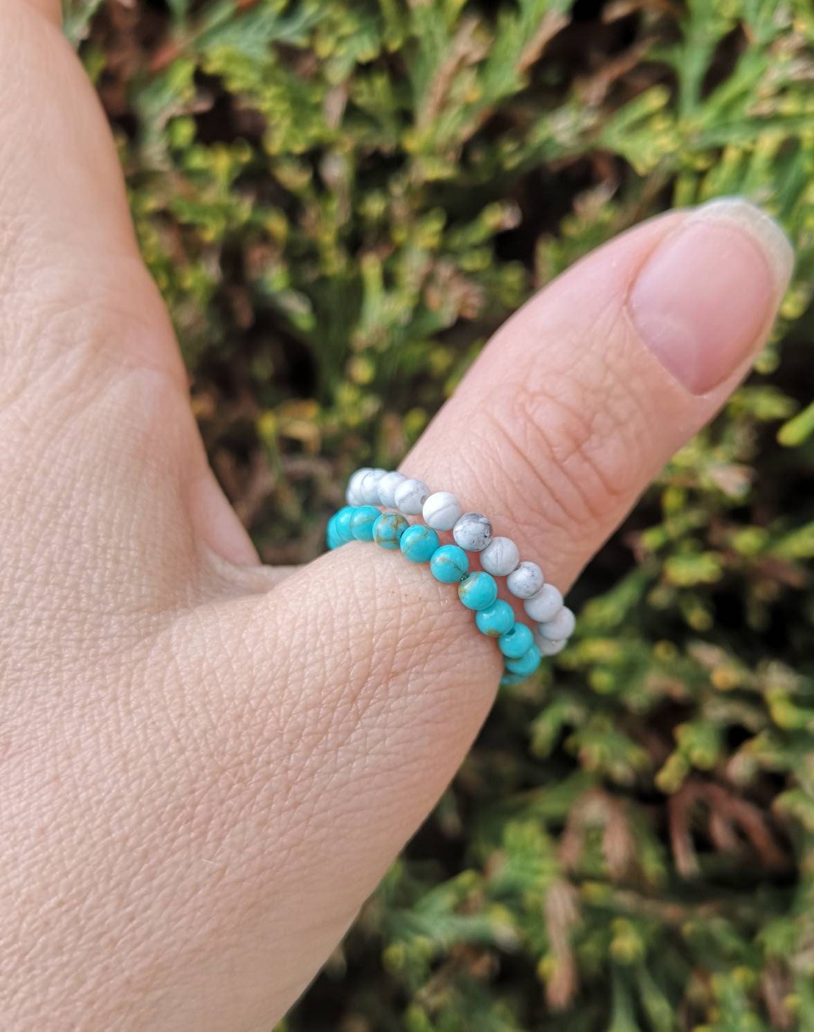 Genuine Gemstone Stackable Crystal Rings