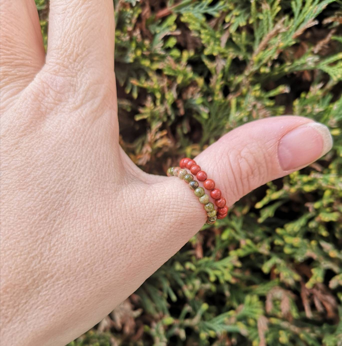 Genuine Gemstone Stackable Crystal Rings