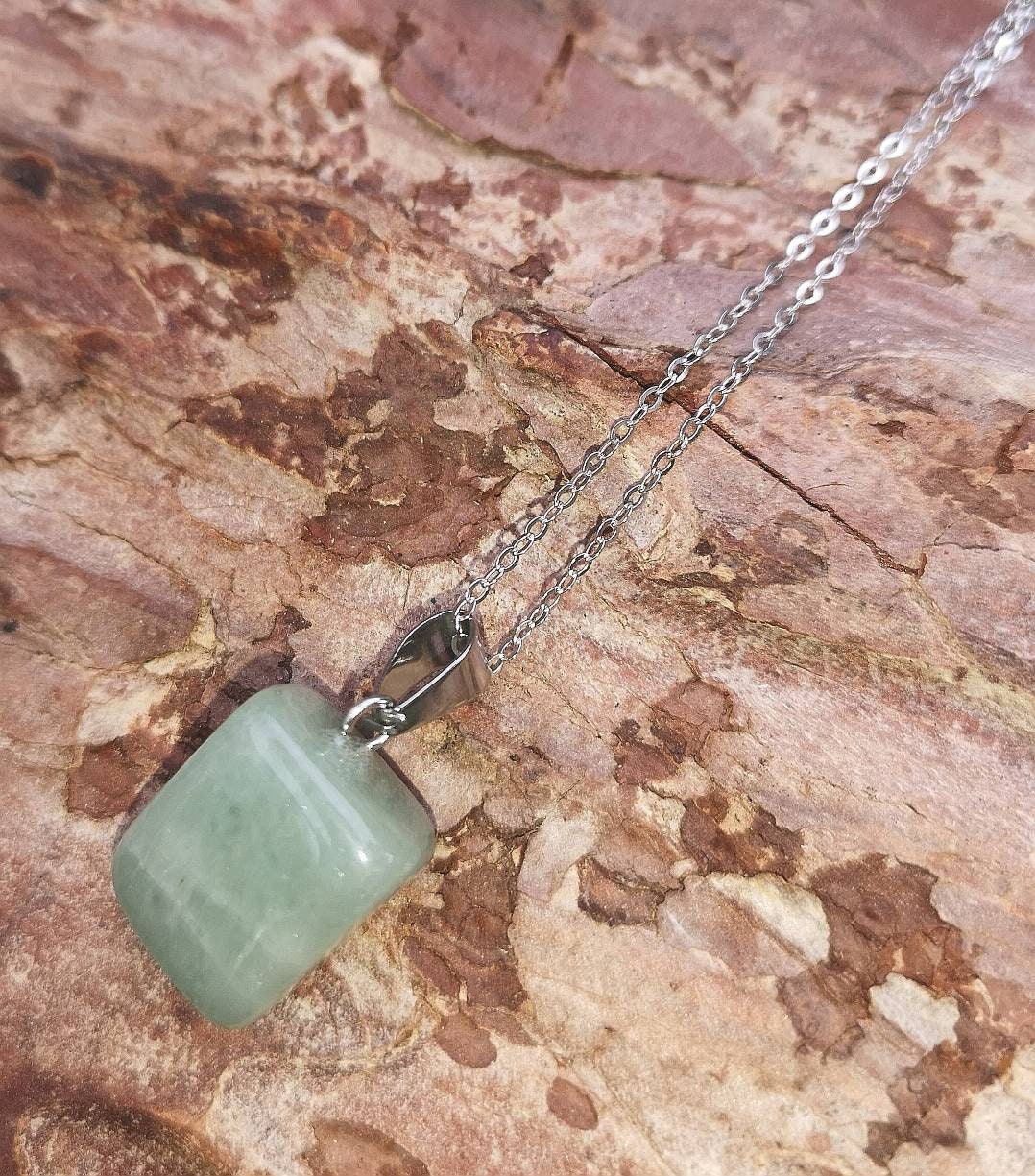 Beautiful Green Aventurine Pendant Necklace