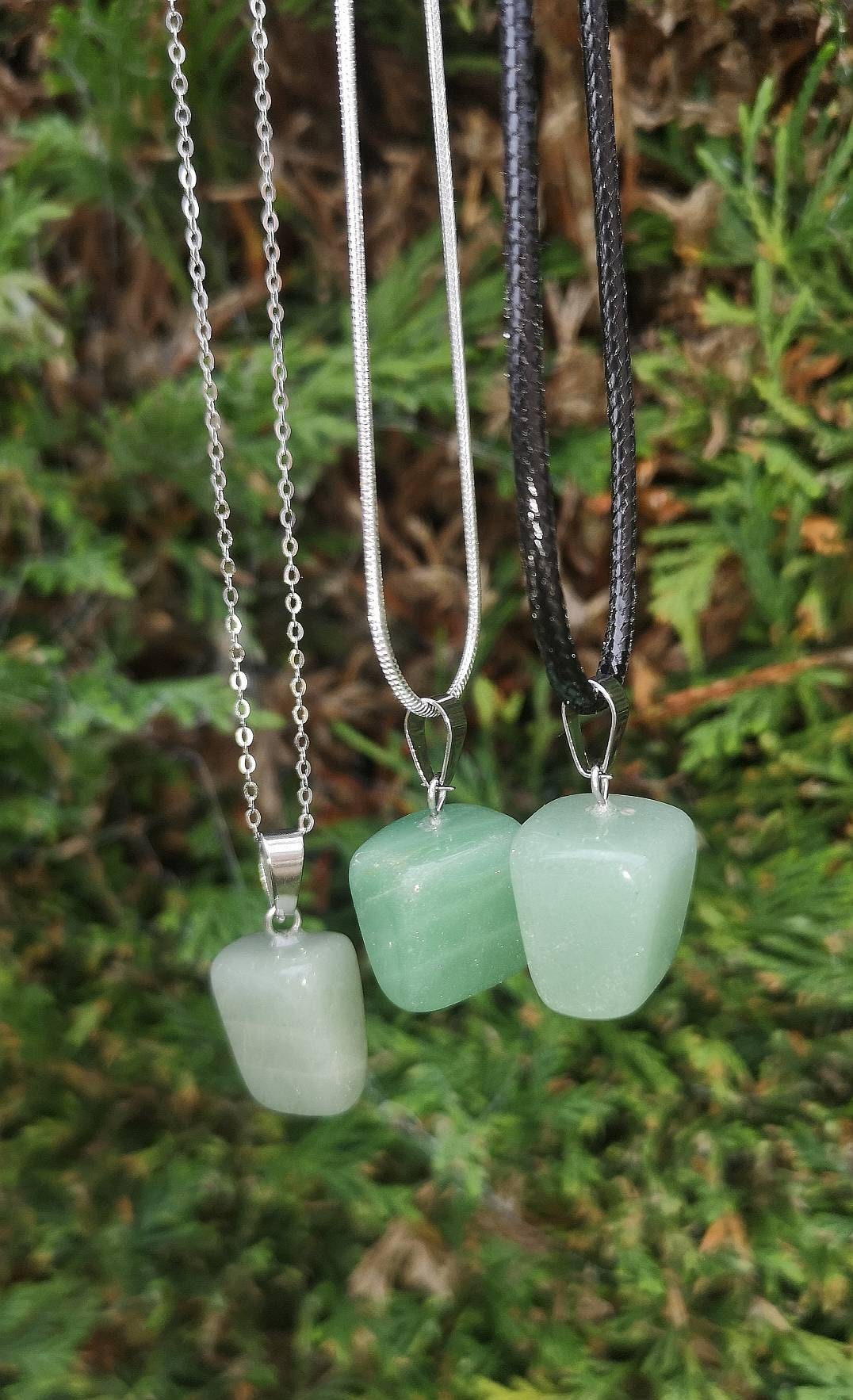 Beautiful Green Aventurine Pendant Necklace