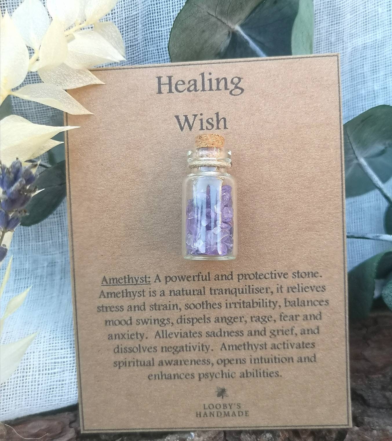 Crystal wish bottle