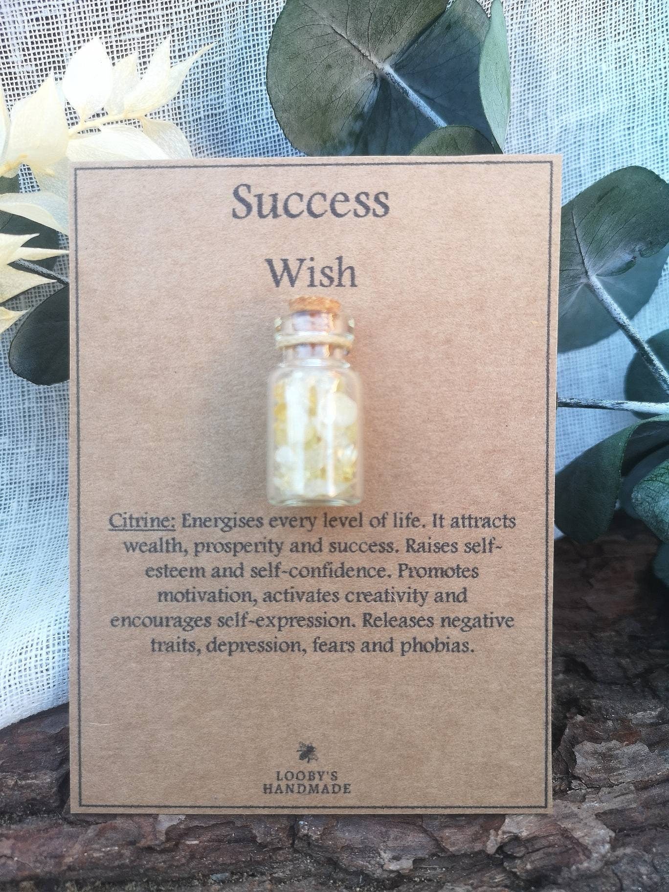 Crystal wish bottle