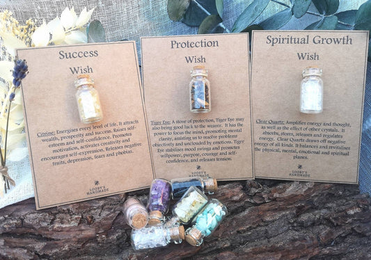 Crystal wish bottle