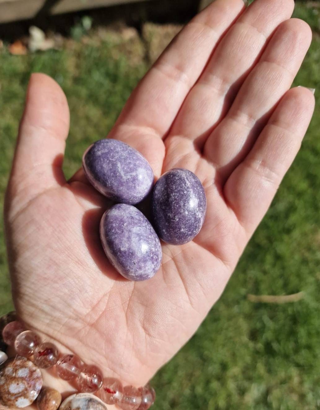 Lepidolite tumble Stone