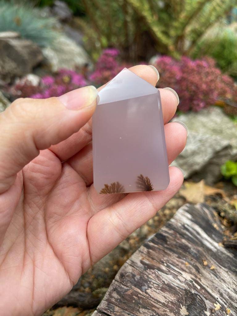 AAA grade Dentritic agate tower.