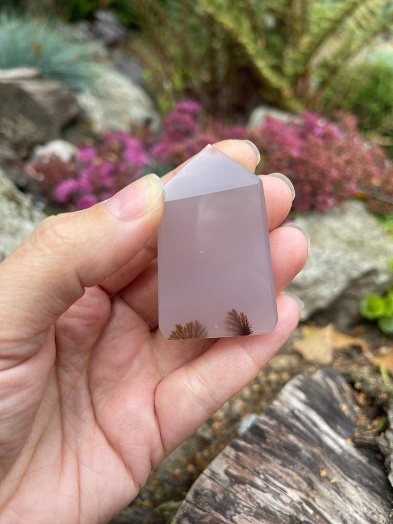 AAA grade Dentritic agate tower.