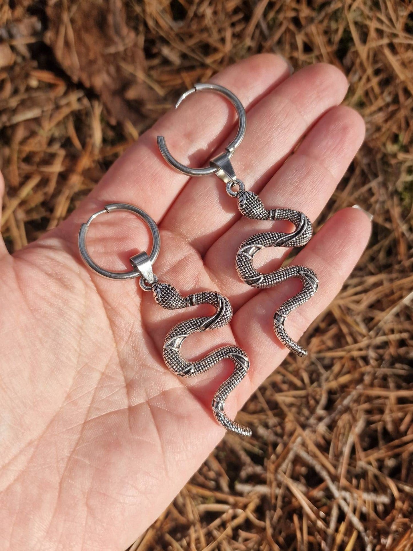 Snake boot charms tag