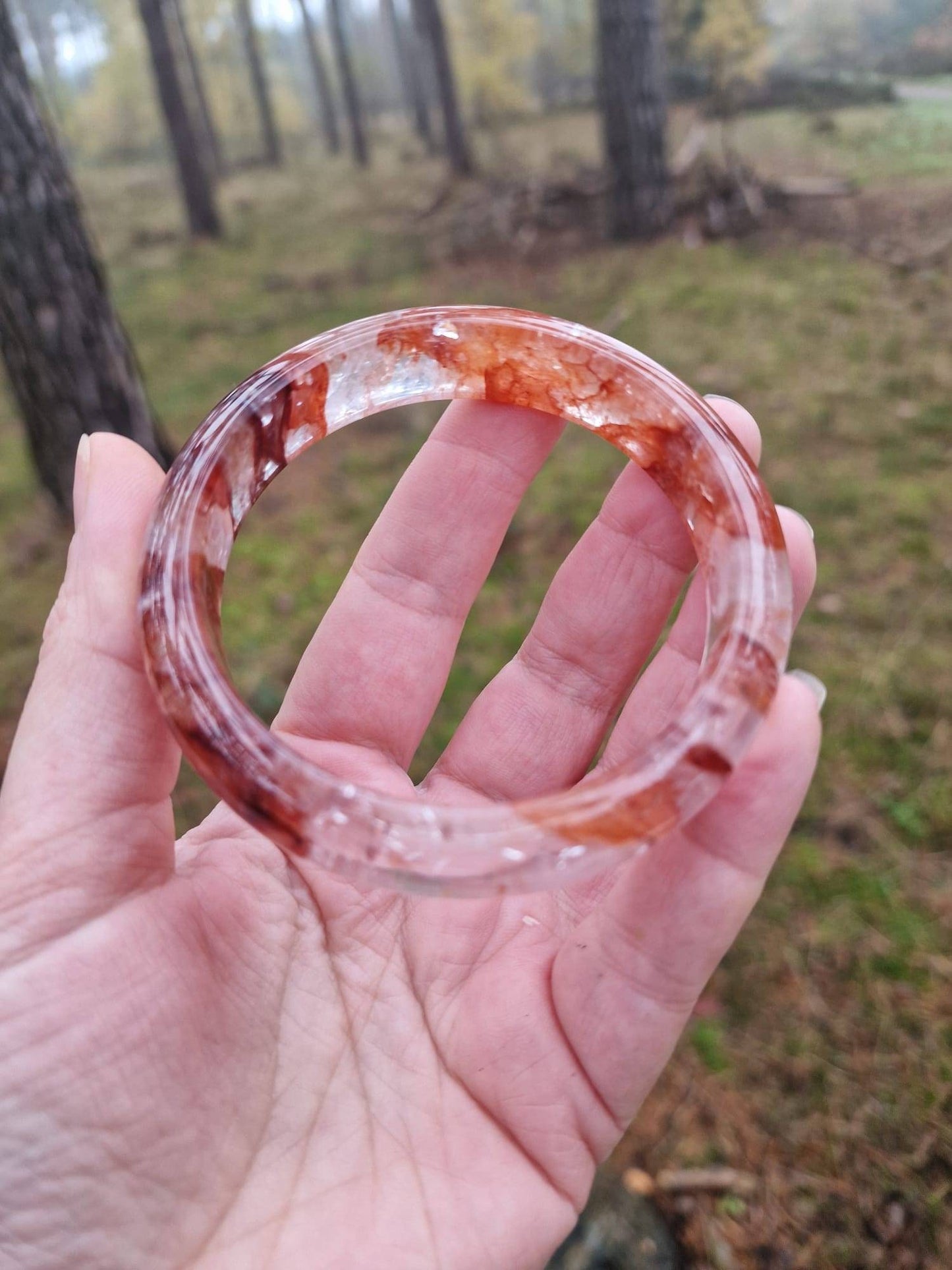 AAA quality Fire quartz bangle