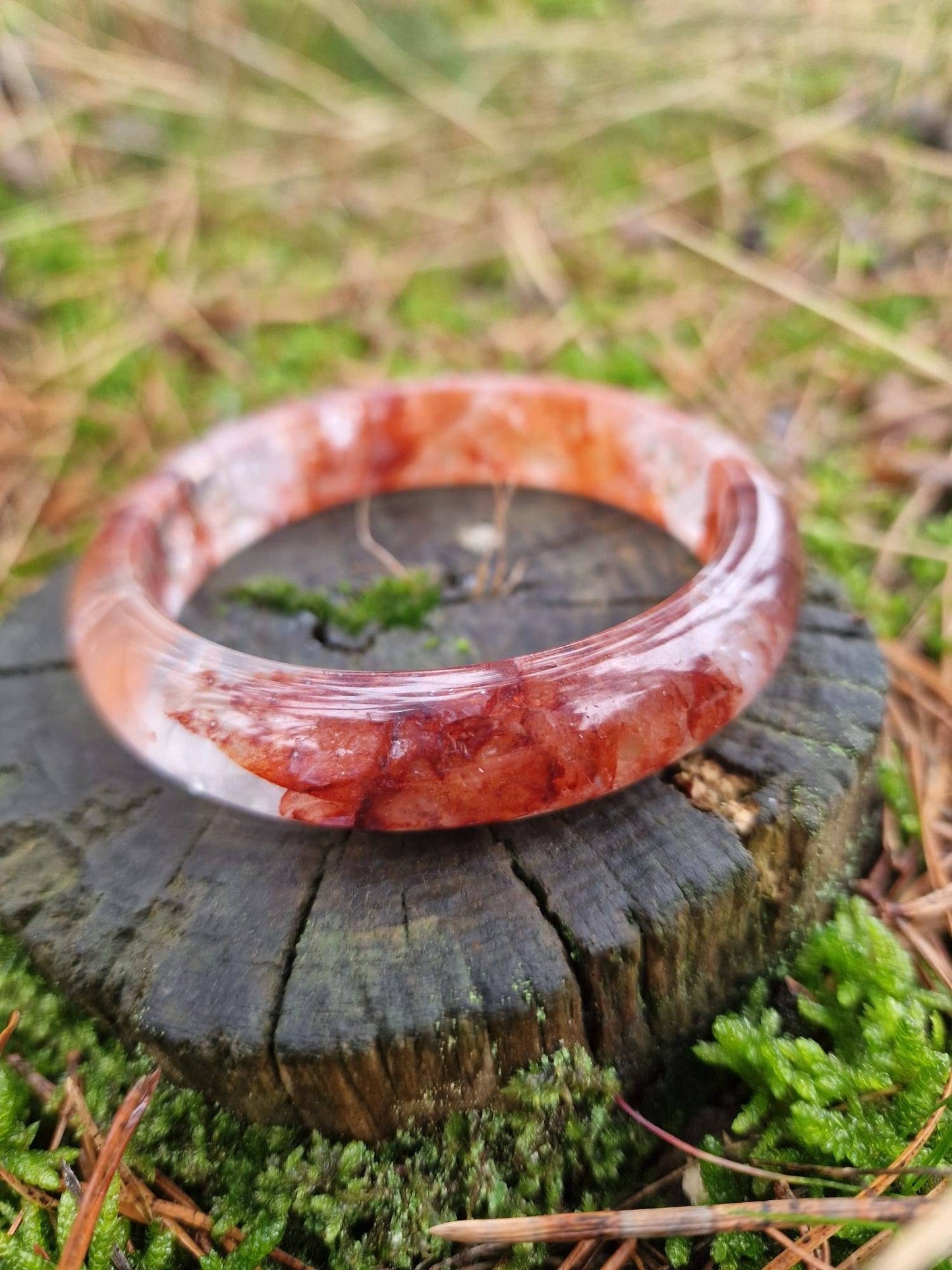 AAA quality Fire quartz bangle