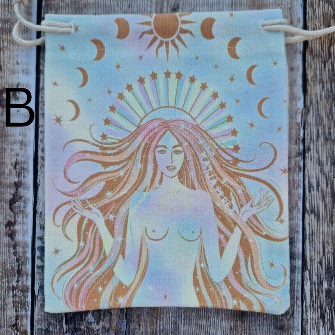 Tarot bag. Crystal bag. Oracle Dec card holder / pouch