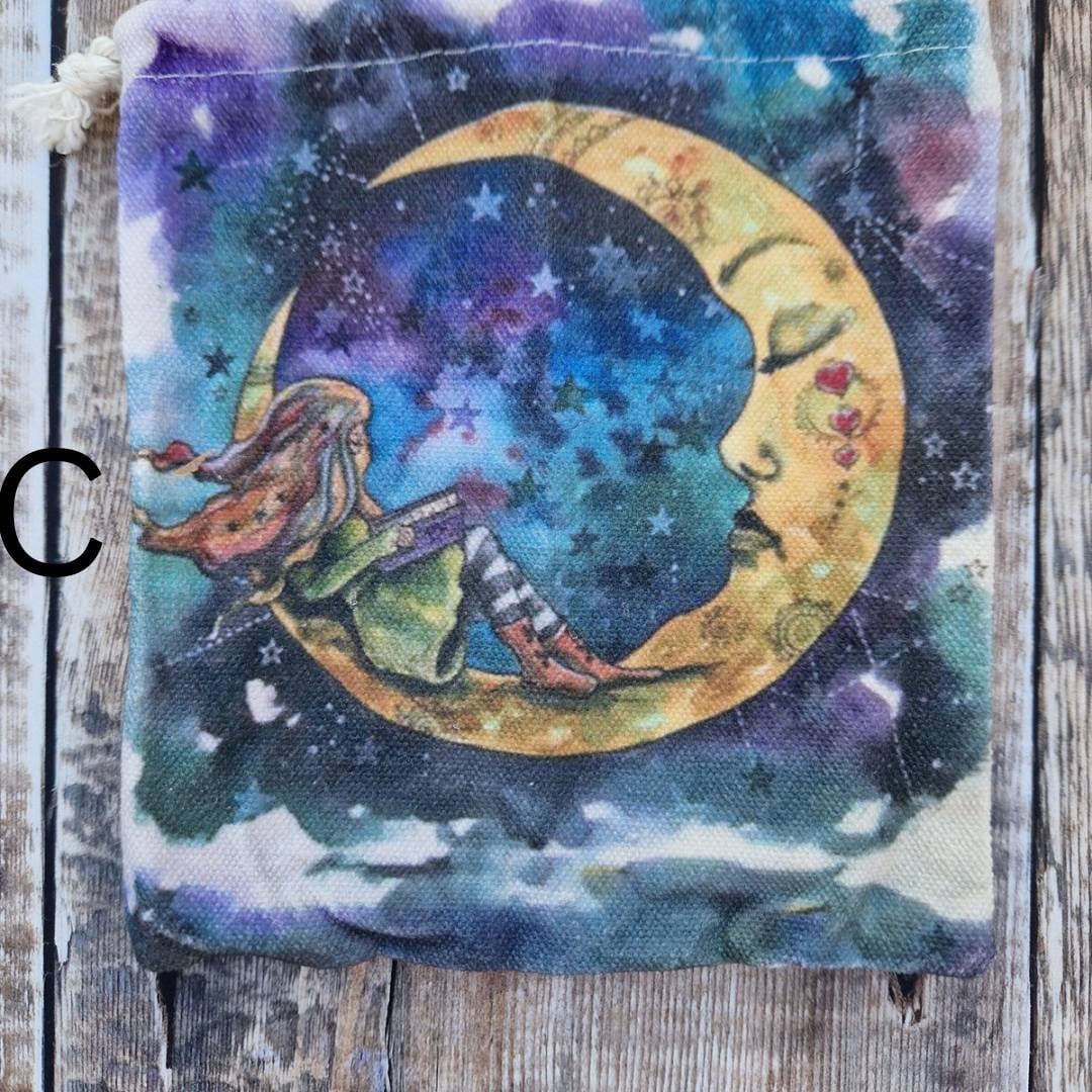 Tarot bag. Crystal bag. Oracle Dec card holder / pouch