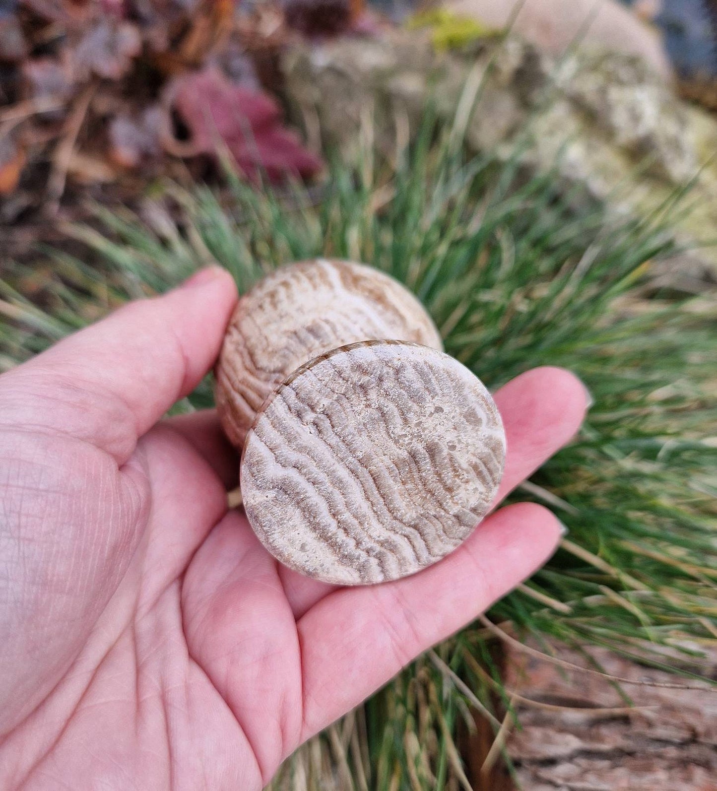 Unique Chocolate calcite goblet cup carving. 114g 70mm tall
