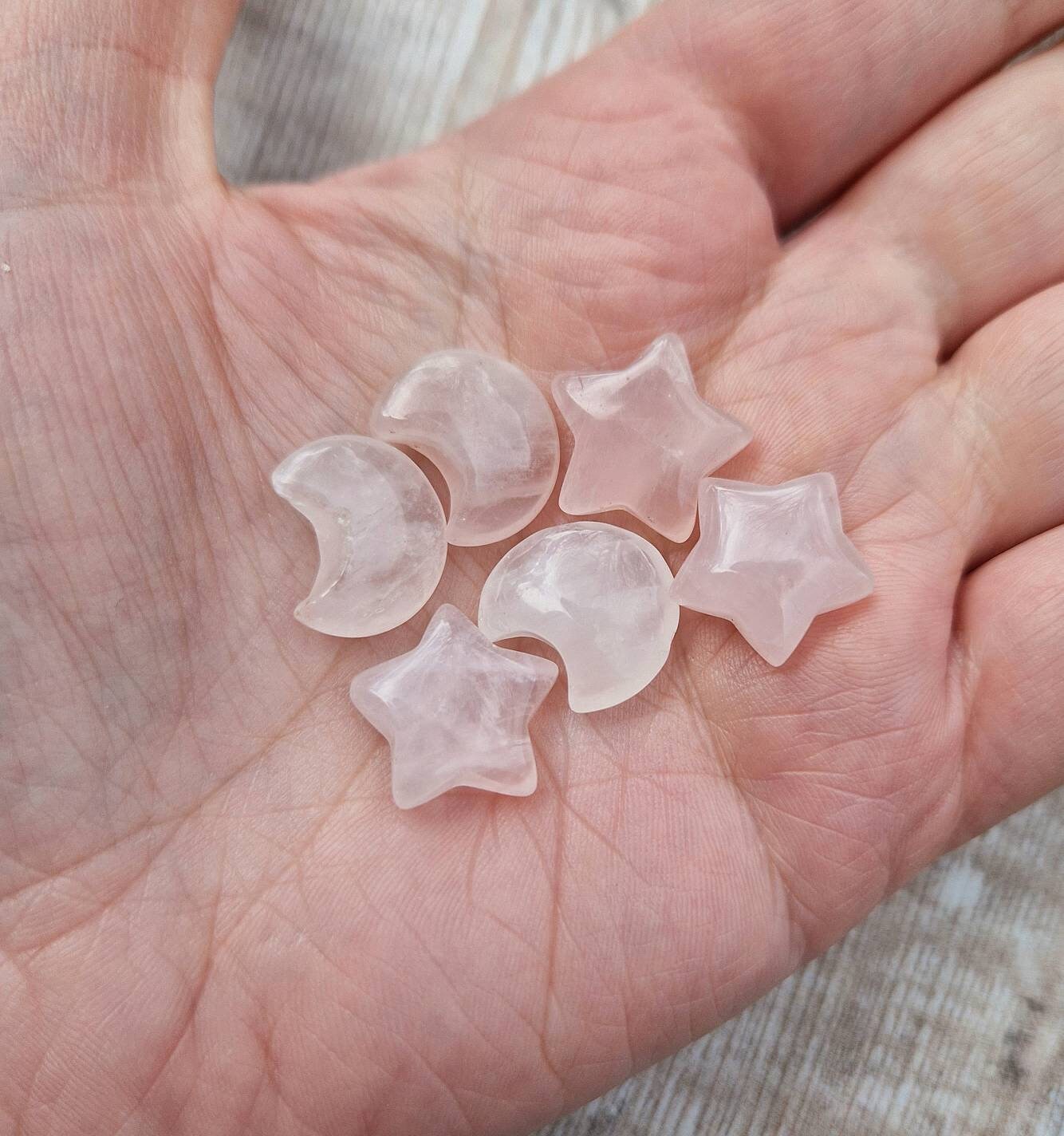 Encouragement and uplifting, moon and stars crystal gift