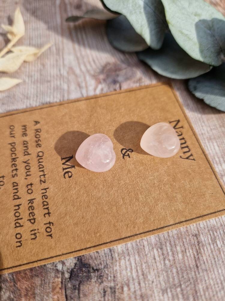 Nanny & Me rose quartz crystal gift