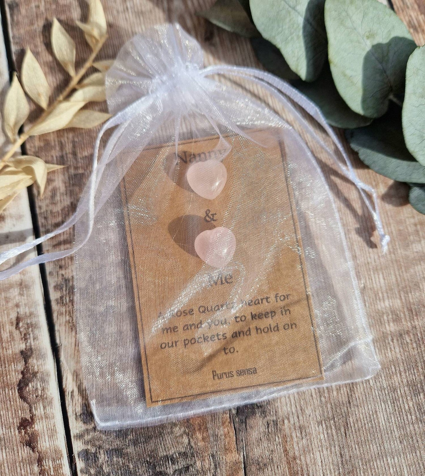 Nanny & Me rose quartz crystal gift