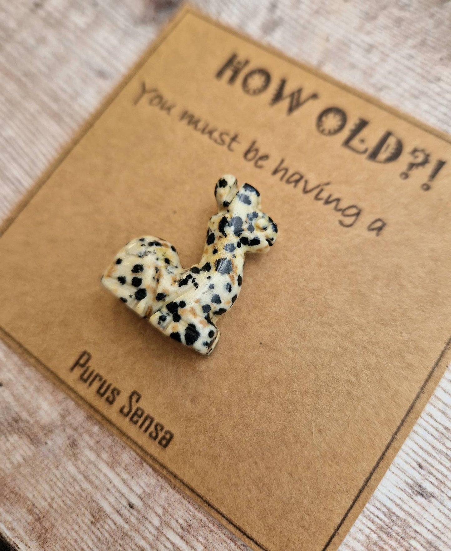 Funny Giraffe crystal birthday gift