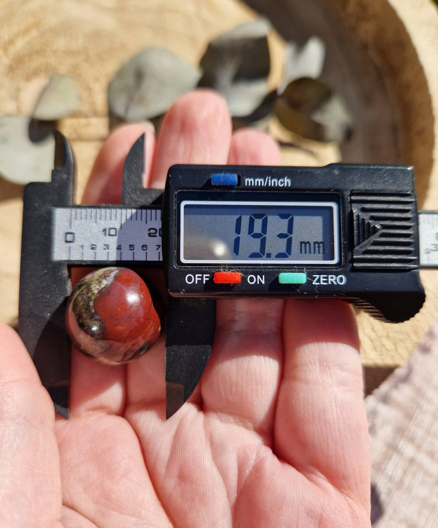 Premium quality Dragon bloodstone mini sphere 20mm