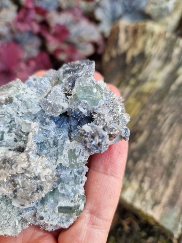 Beautiful fluorite with quartz specimen from fujion province, China
