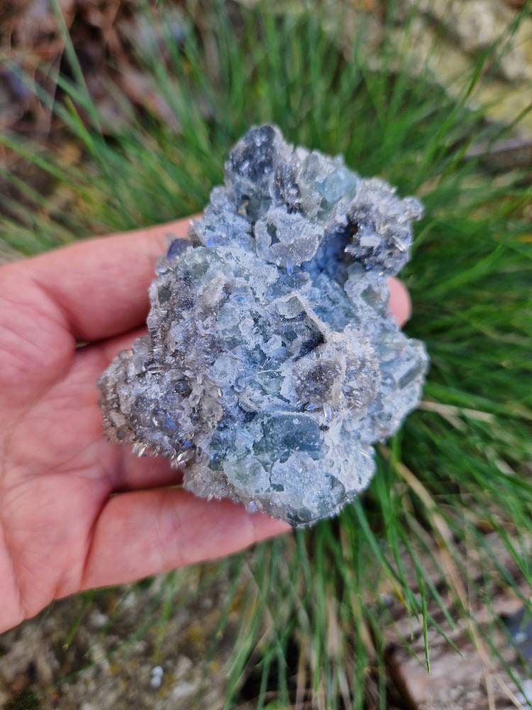 Beautiful fluorite with quartz specimen from fujion province, China