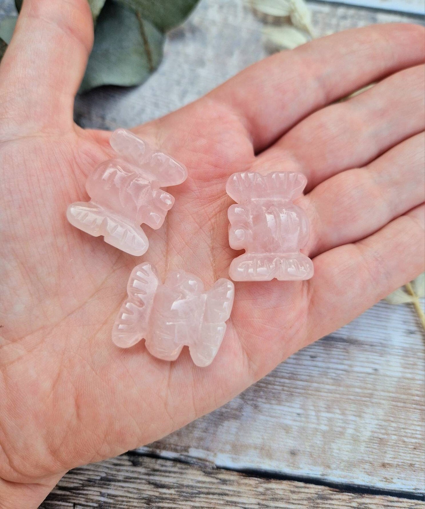 Rose quartz bridesmaid / maid of honour / flower girl gift