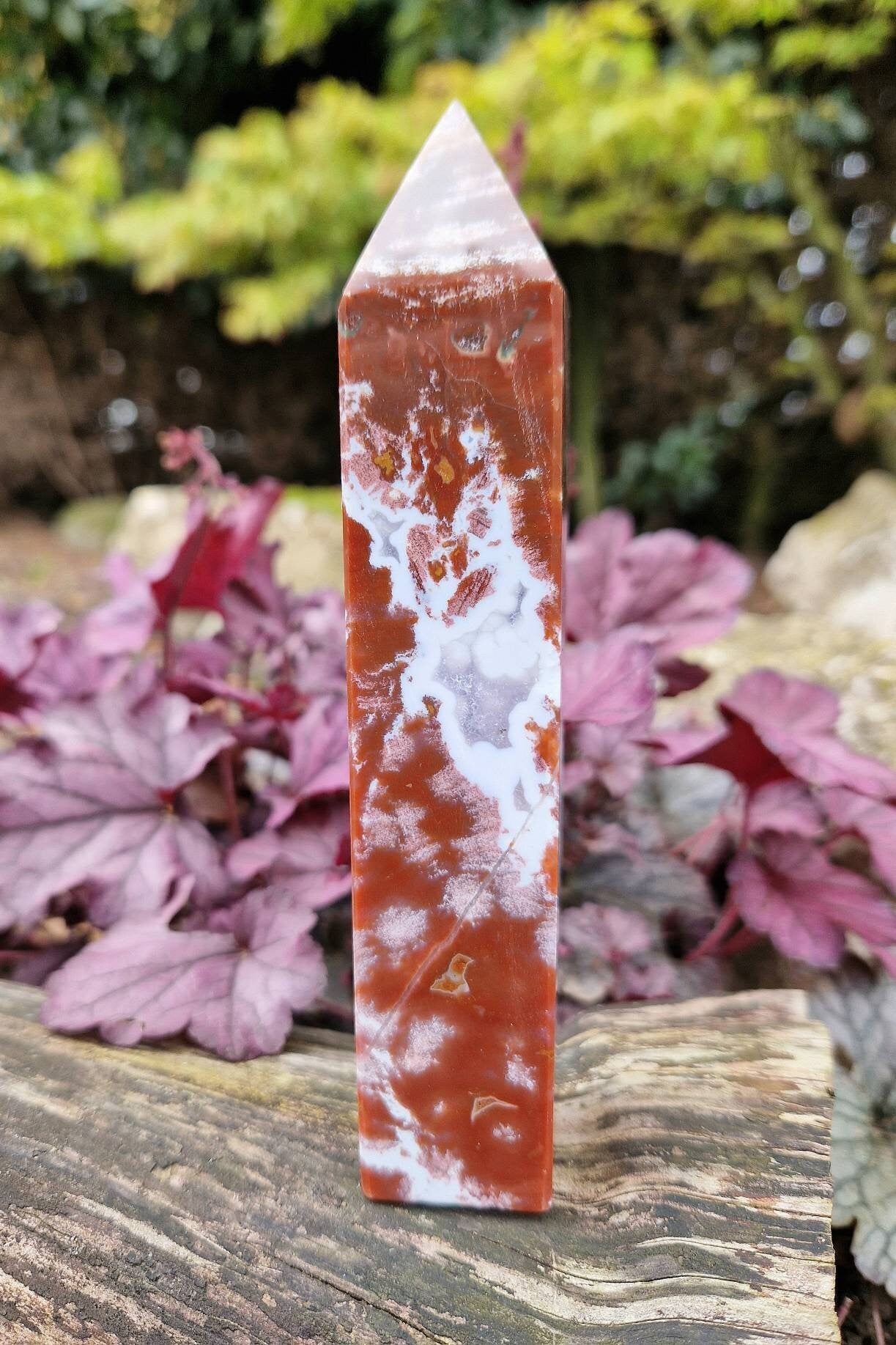 Beautiful Unique high grade ocean jasper tower