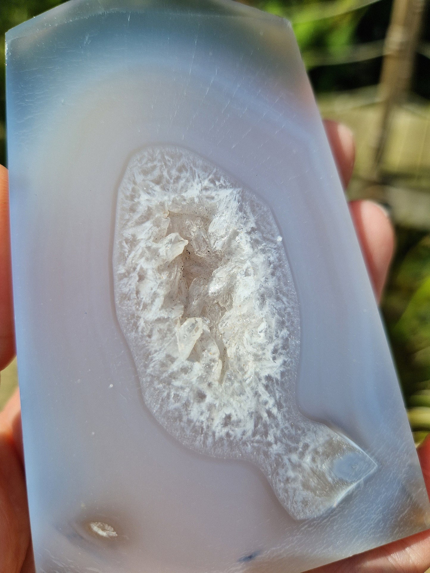 Beautiful Druzy agate tower