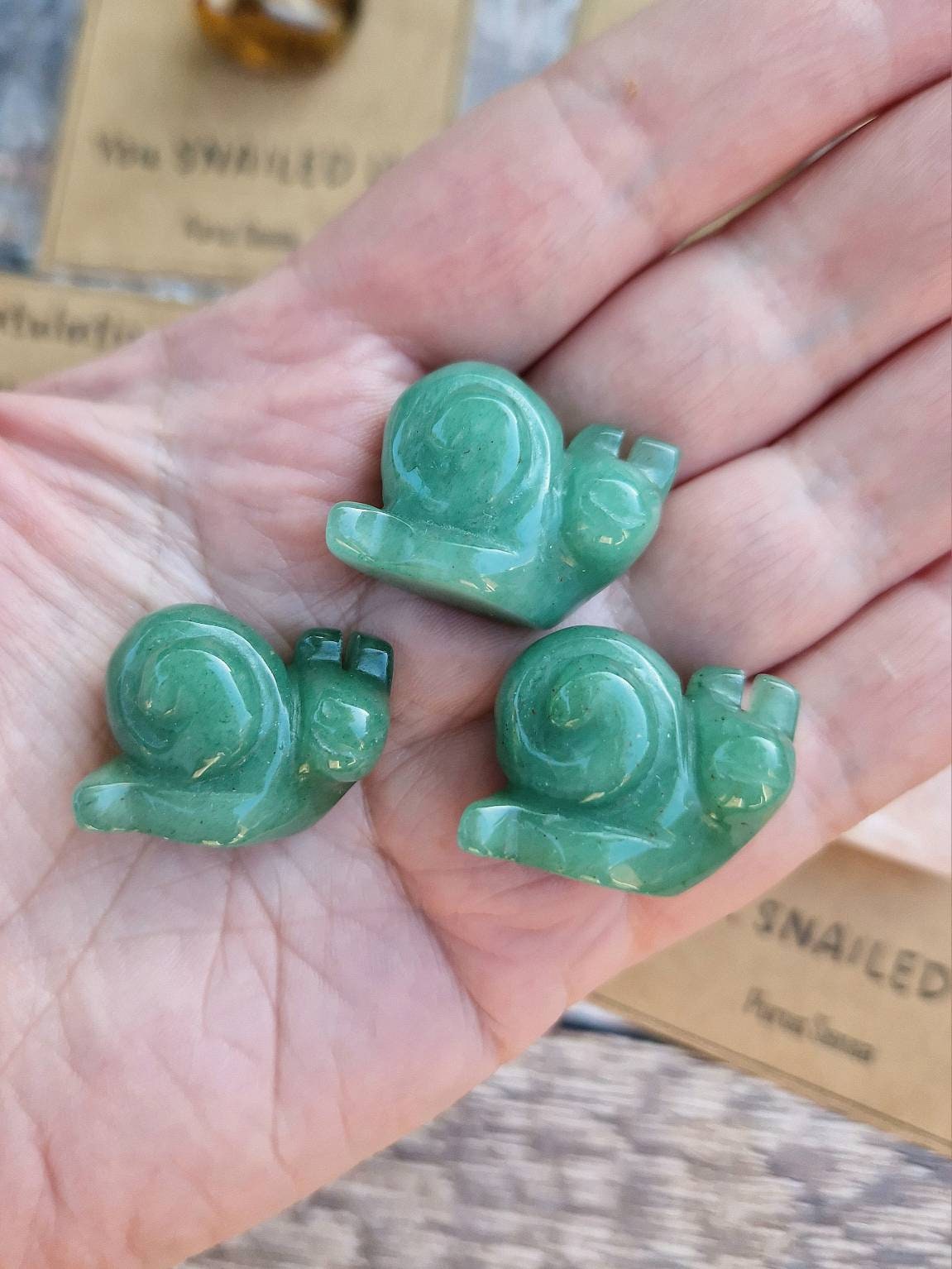 Cute congratulations Snail crystal gift