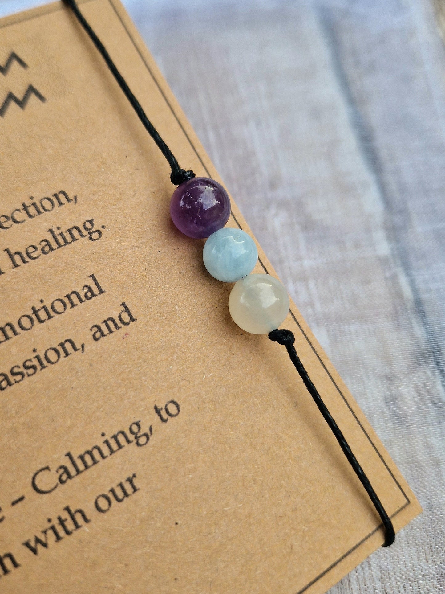 AQUARIUS bracelet / anklet crystal set