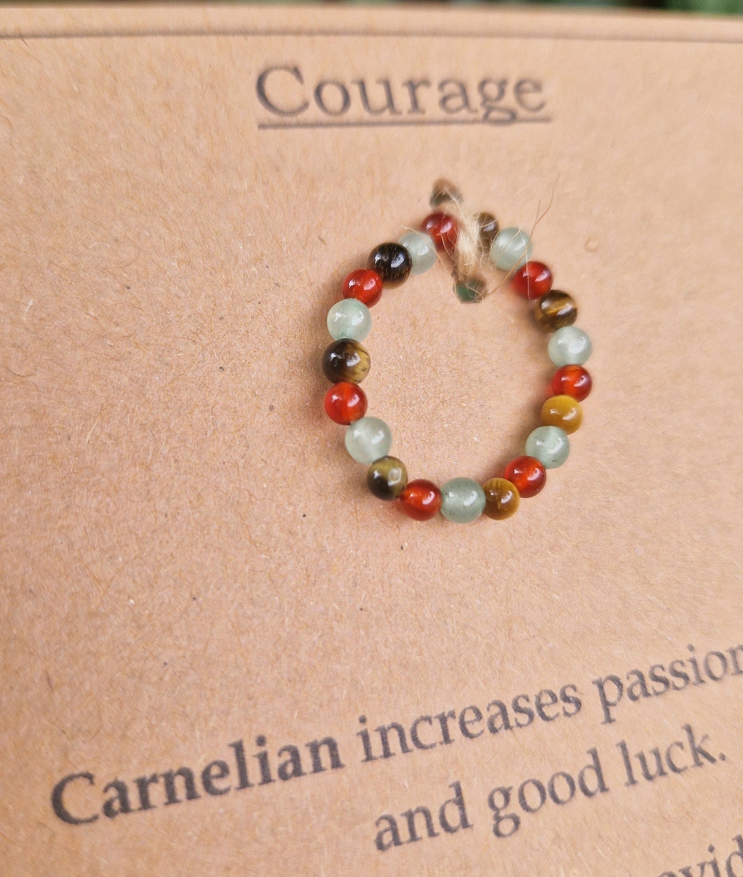 COURAGE crystal strech ring