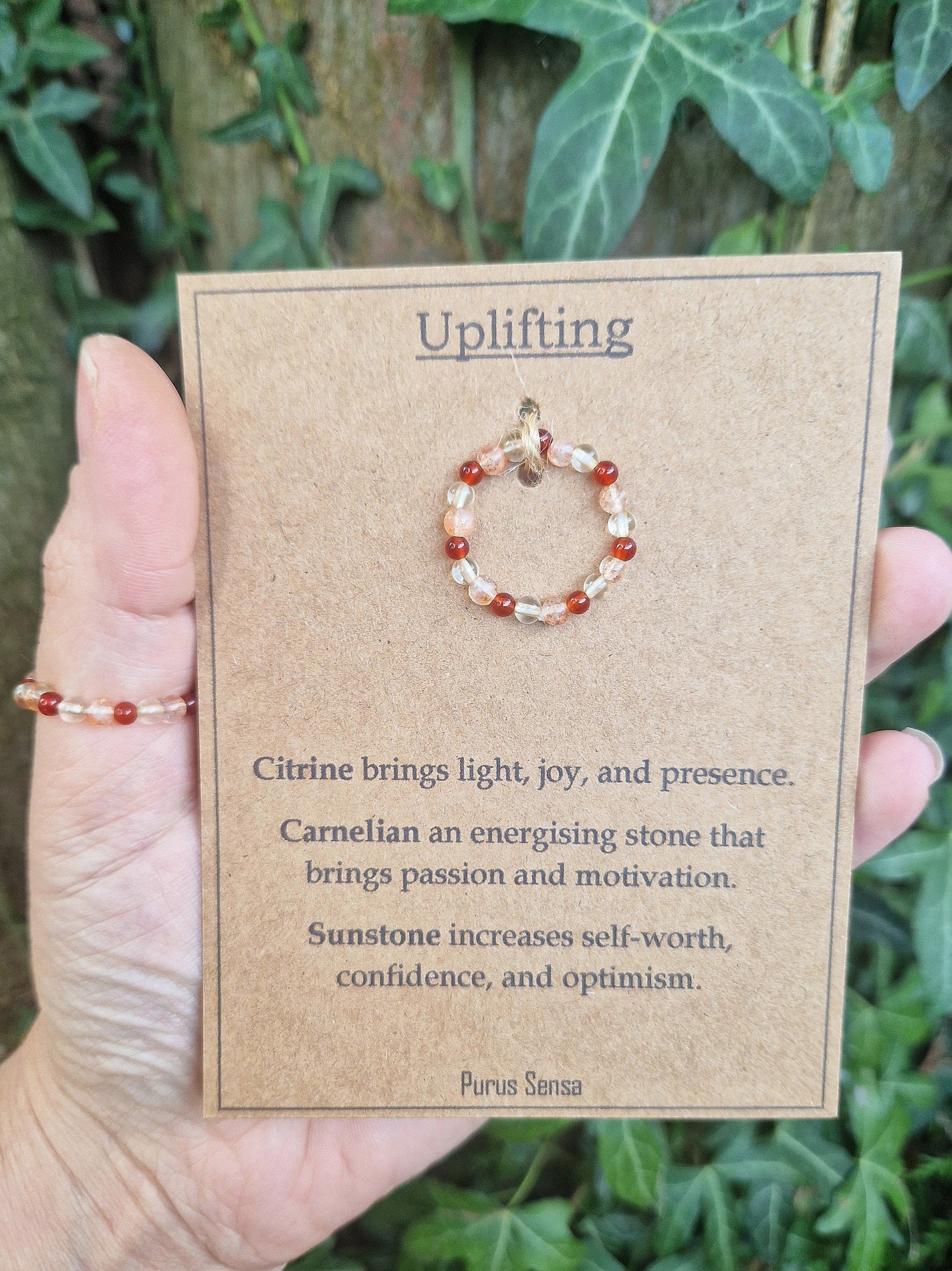 UPLIFTING crystal strech ring