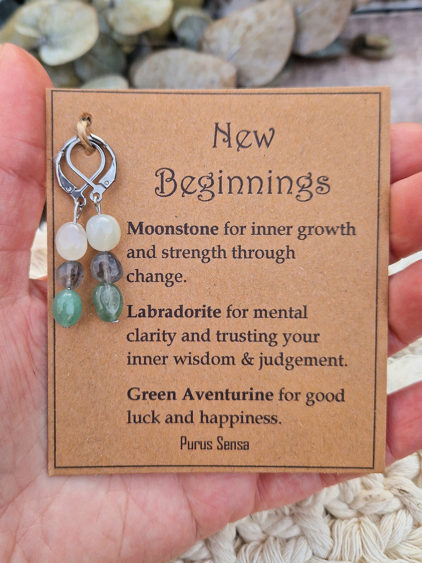 New beginings crystal huggie hoop earrings