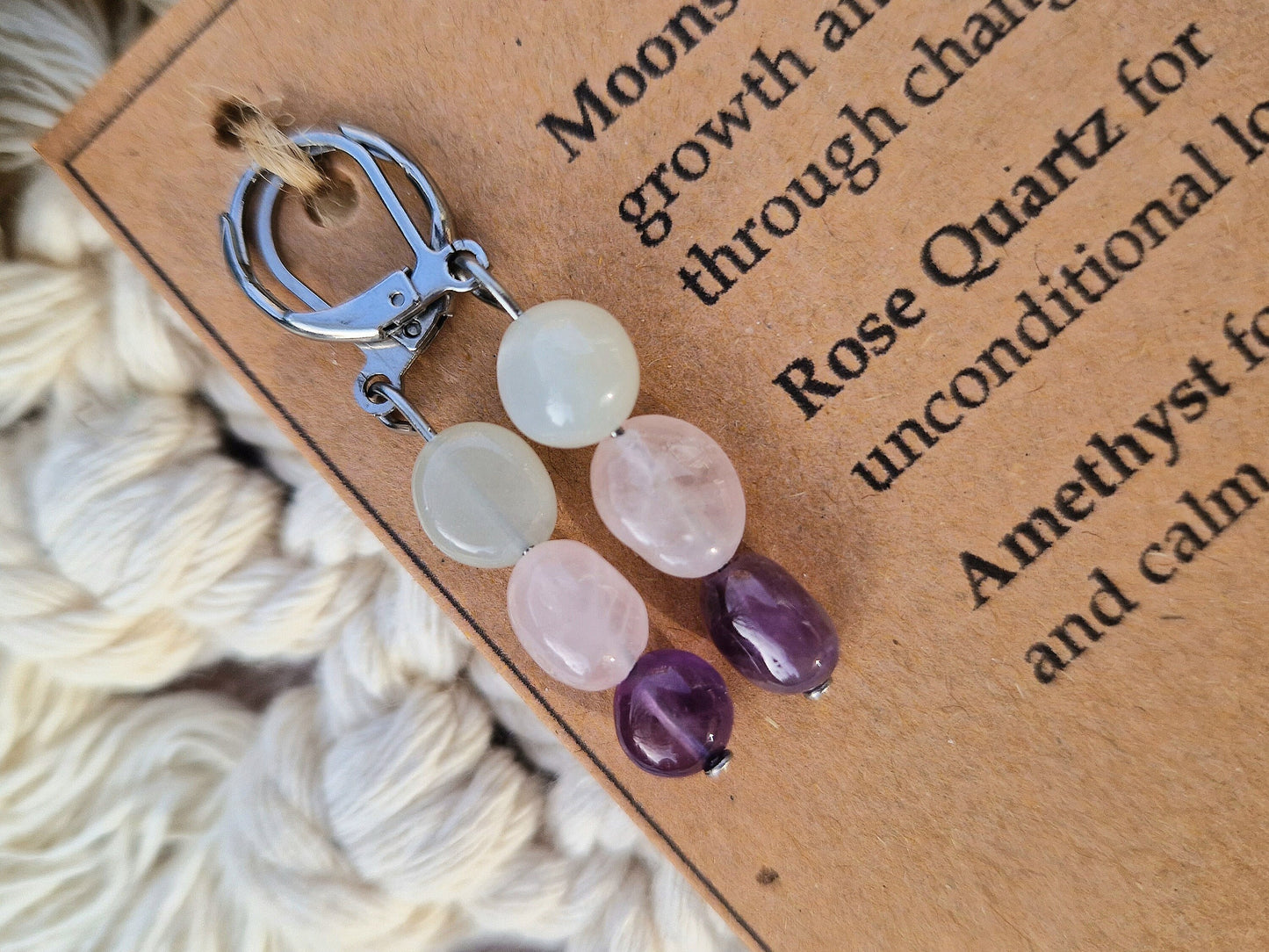 Crystal earrings for a new mum, Mum to be