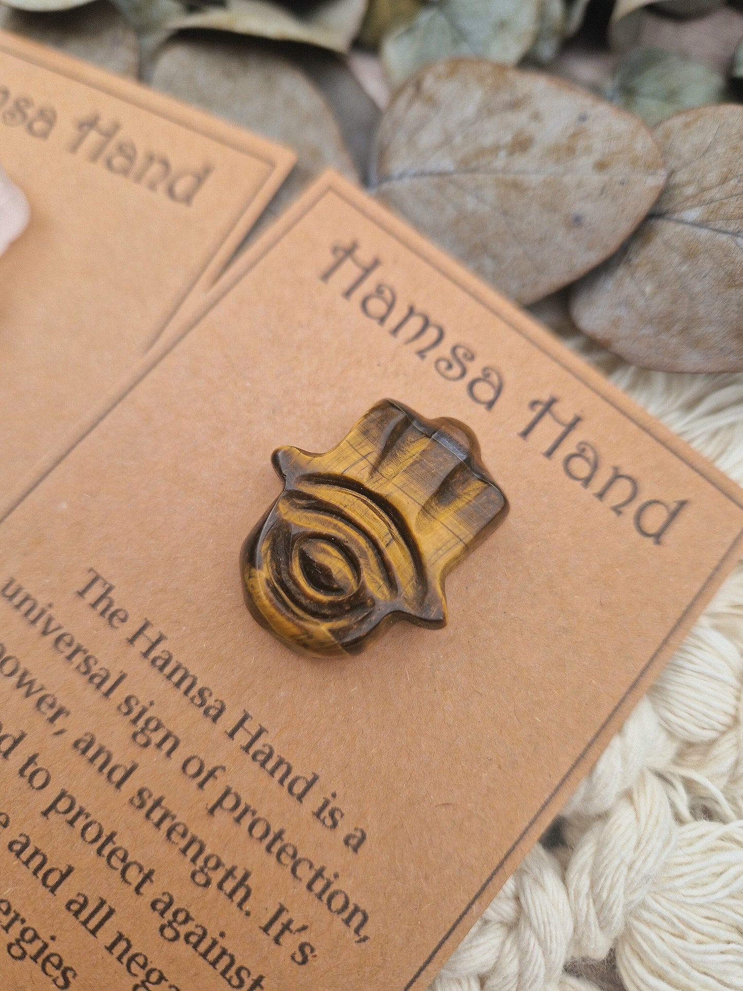 Hamsa hand protection crystal gift