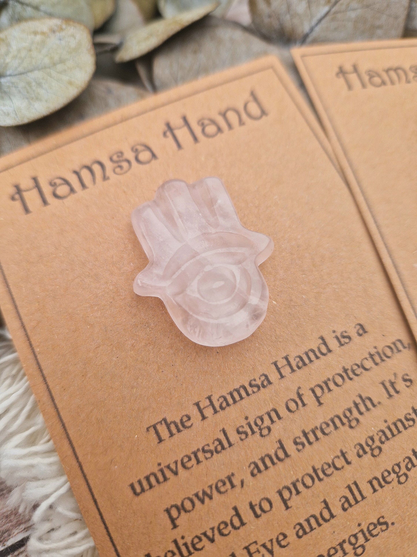 Hamsa hand protection crystal gift