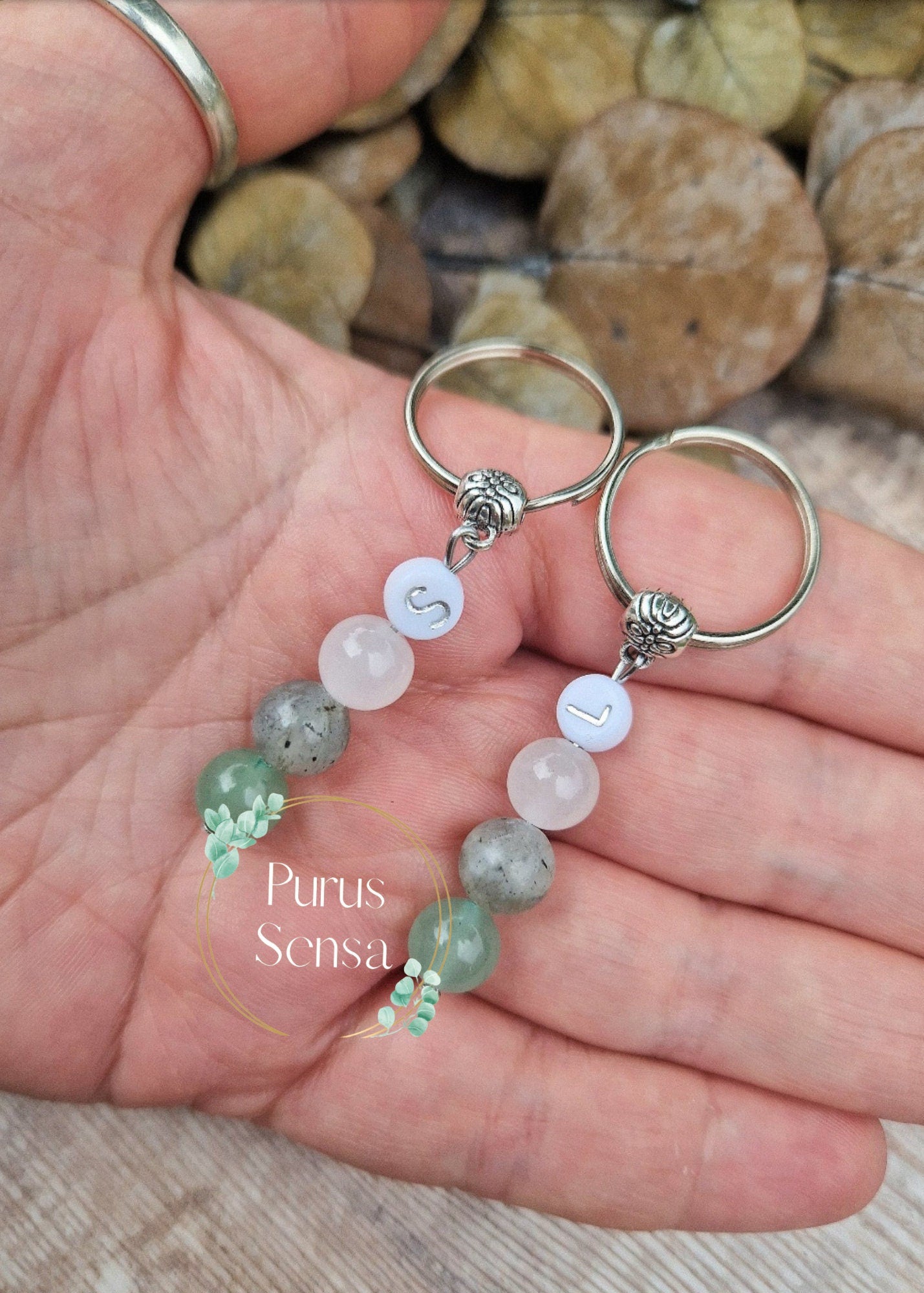 NEW BEGINNINGS Crystal keyring