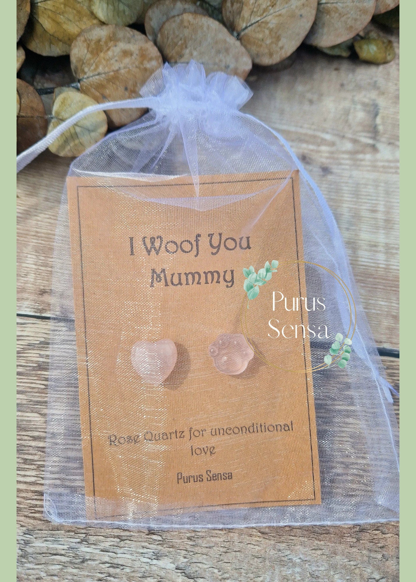 I woof you mummy crystal gift