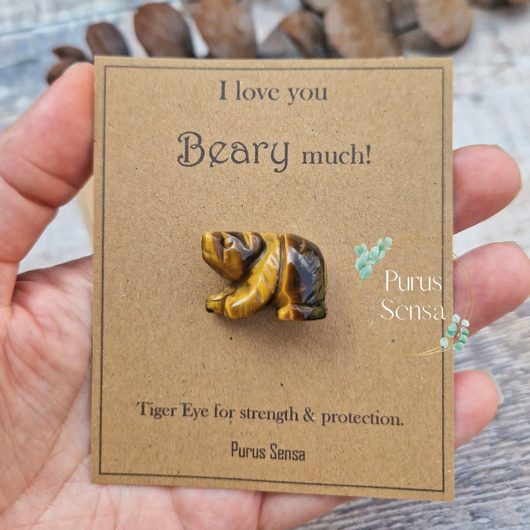 Cute I love you Beary much crystal gift
