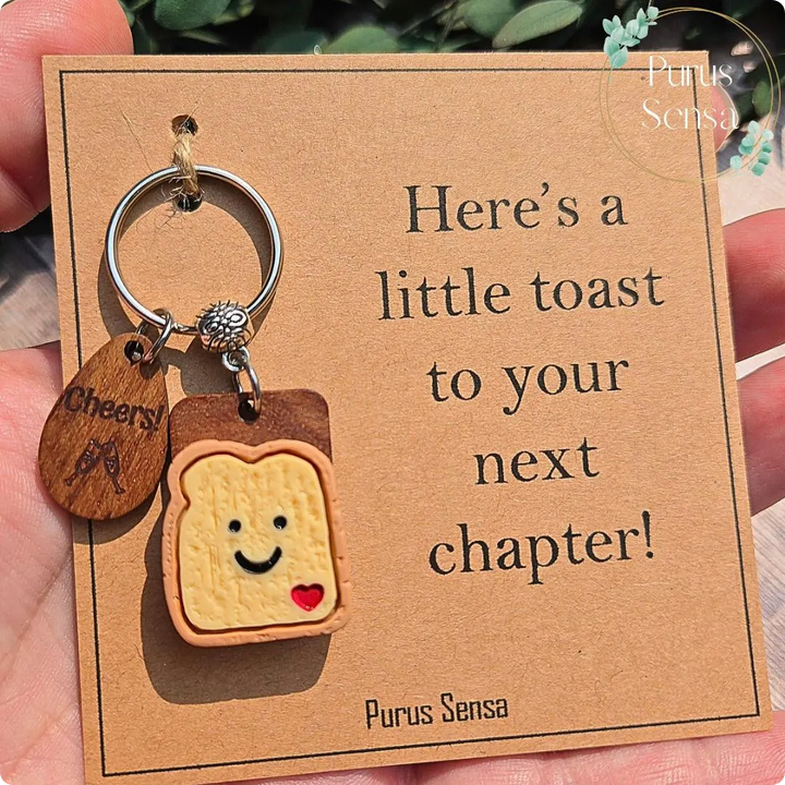 NEXT CHAPTER Toast Keyring