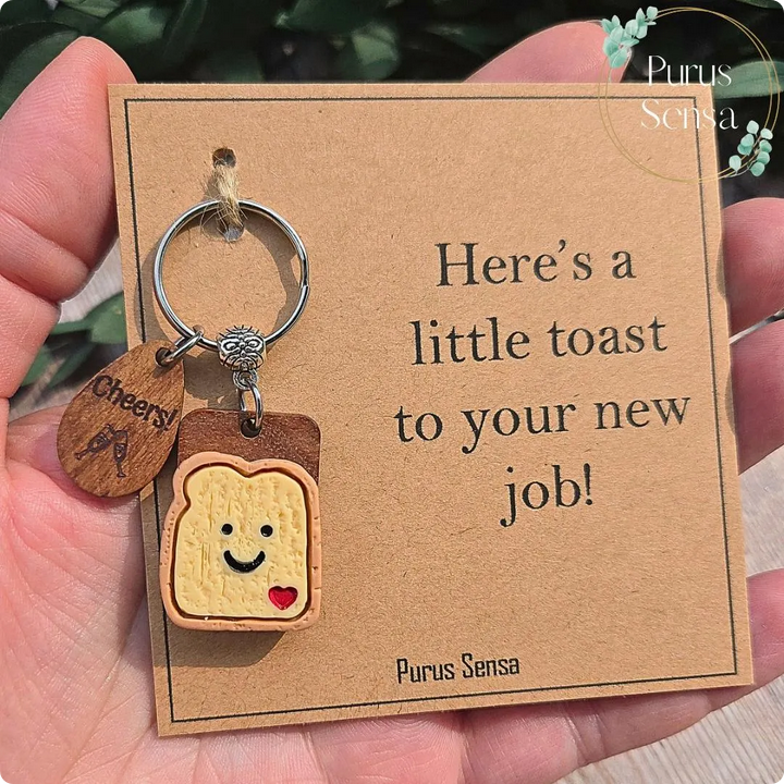 Job Toast Keyring