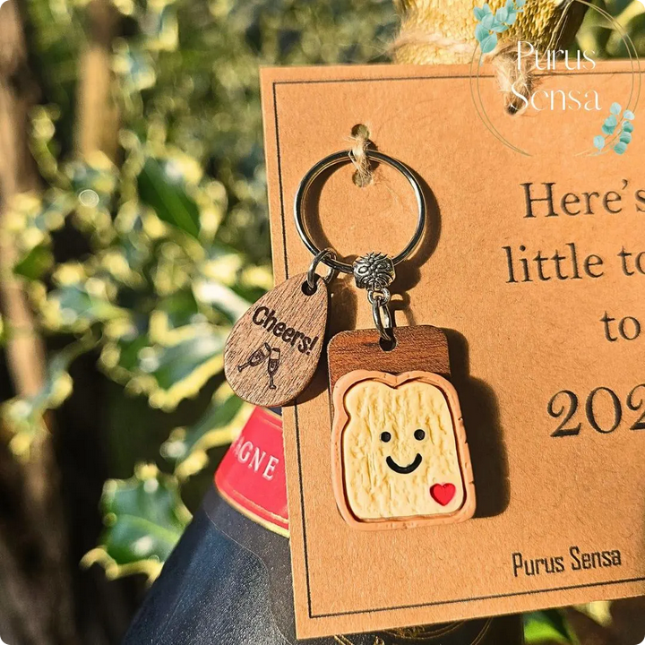 Toast To 2026 Keyring