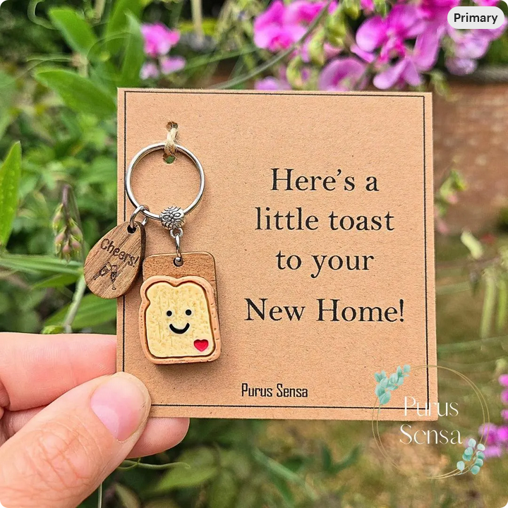 New Home Toast Keyring