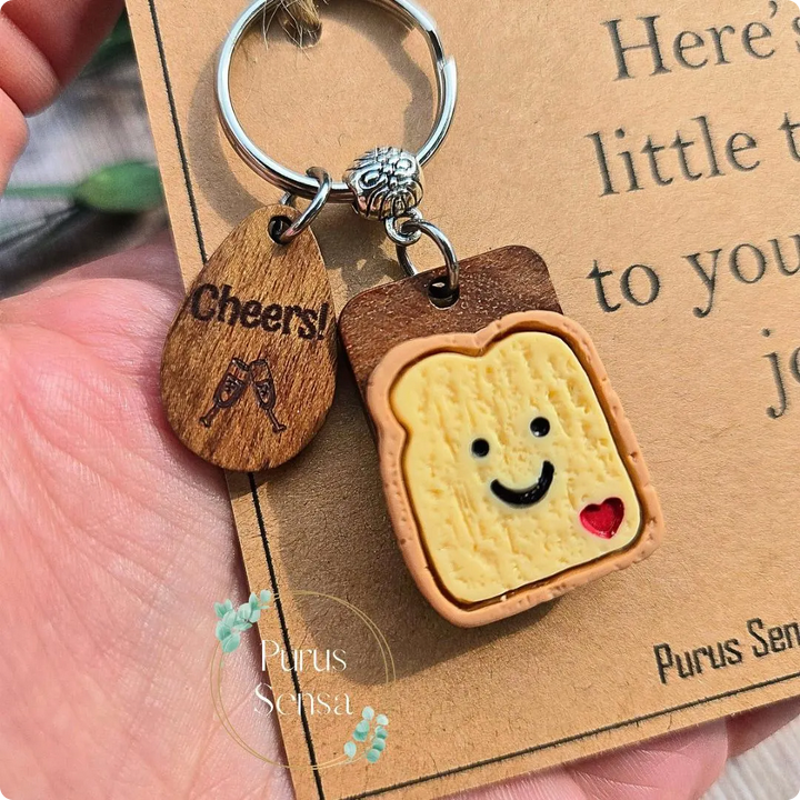 Job Toast Keyring