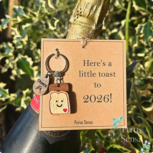 Toast To 2026 Keyring